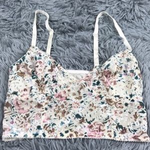 Free people velvet burnout longline bralette small